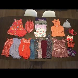24 Piece baby girl mixed lot size 9-12 months